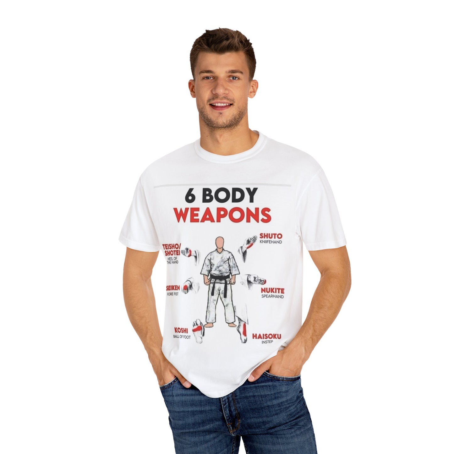 Martial Arts Body Weapons Tee, Karate Shirt, Unisex Training T-shirt, Gift for Martial Artists, Workout Apparel, Self-Defense Gift