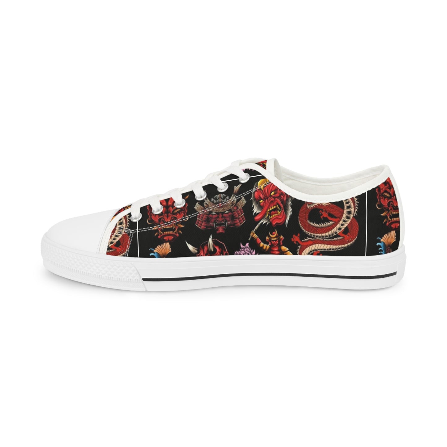Stylish Men's Low Top Sneakers with Vibrant Design