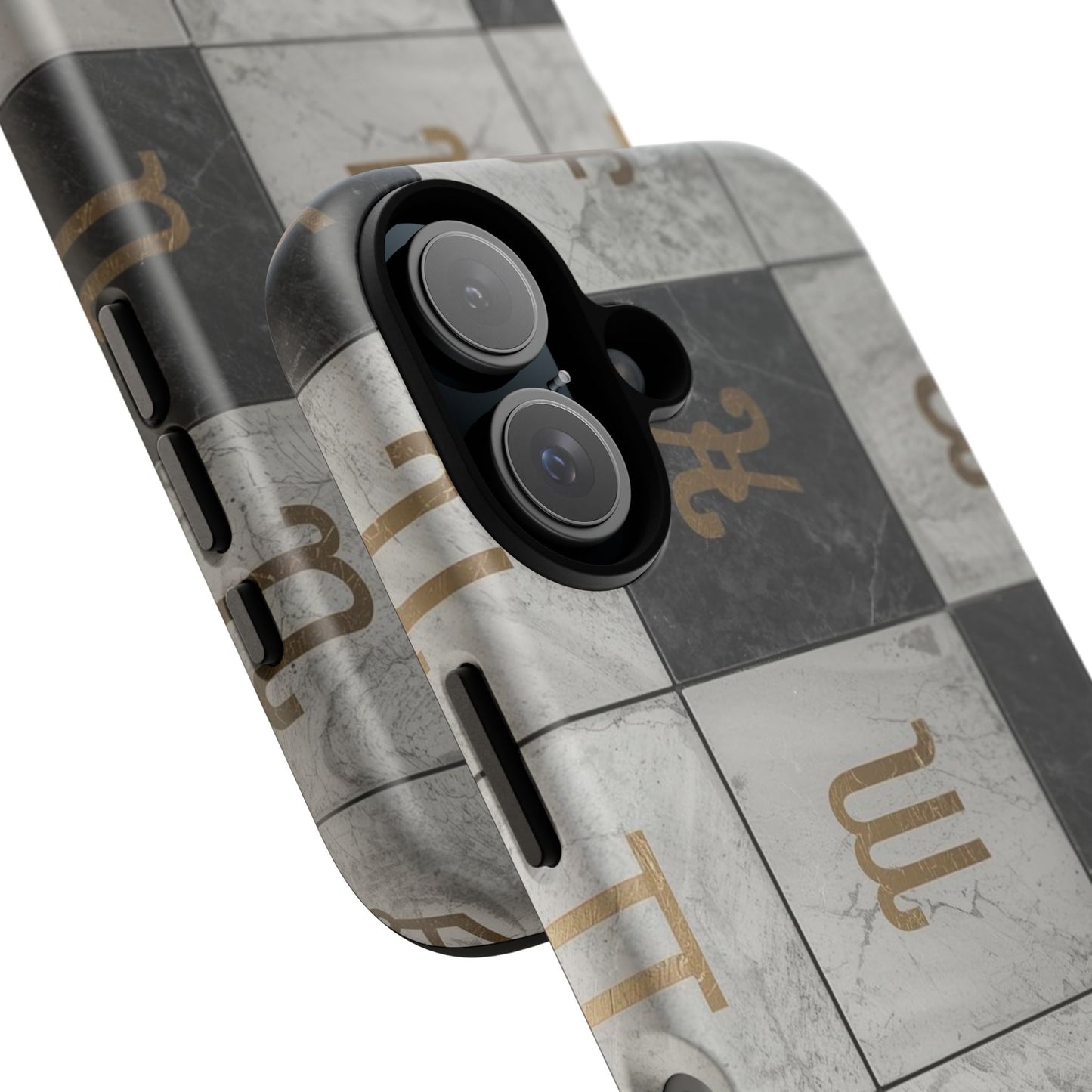Marble Pattern Phone Case, Stylish Tough Cases, Unique Mobile Accessory, Gift for Tech Lovers, Elegant Design