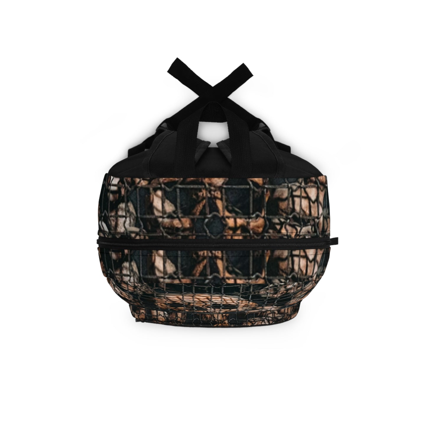 Skull Pattern Backpack — Gothic Grunge Daypack for School & Travel