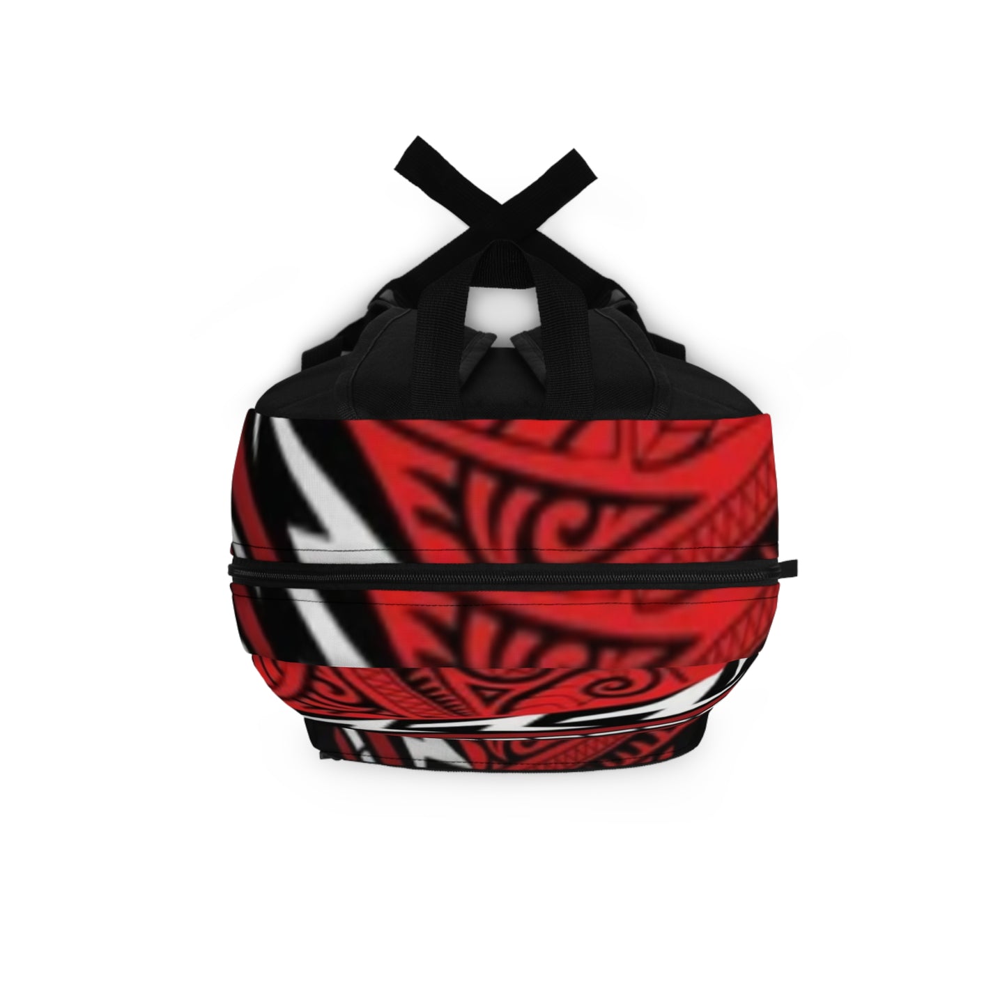 Red Tribal Pattern Backpack — Bold Polynesian-Inspired School & Travel Bag