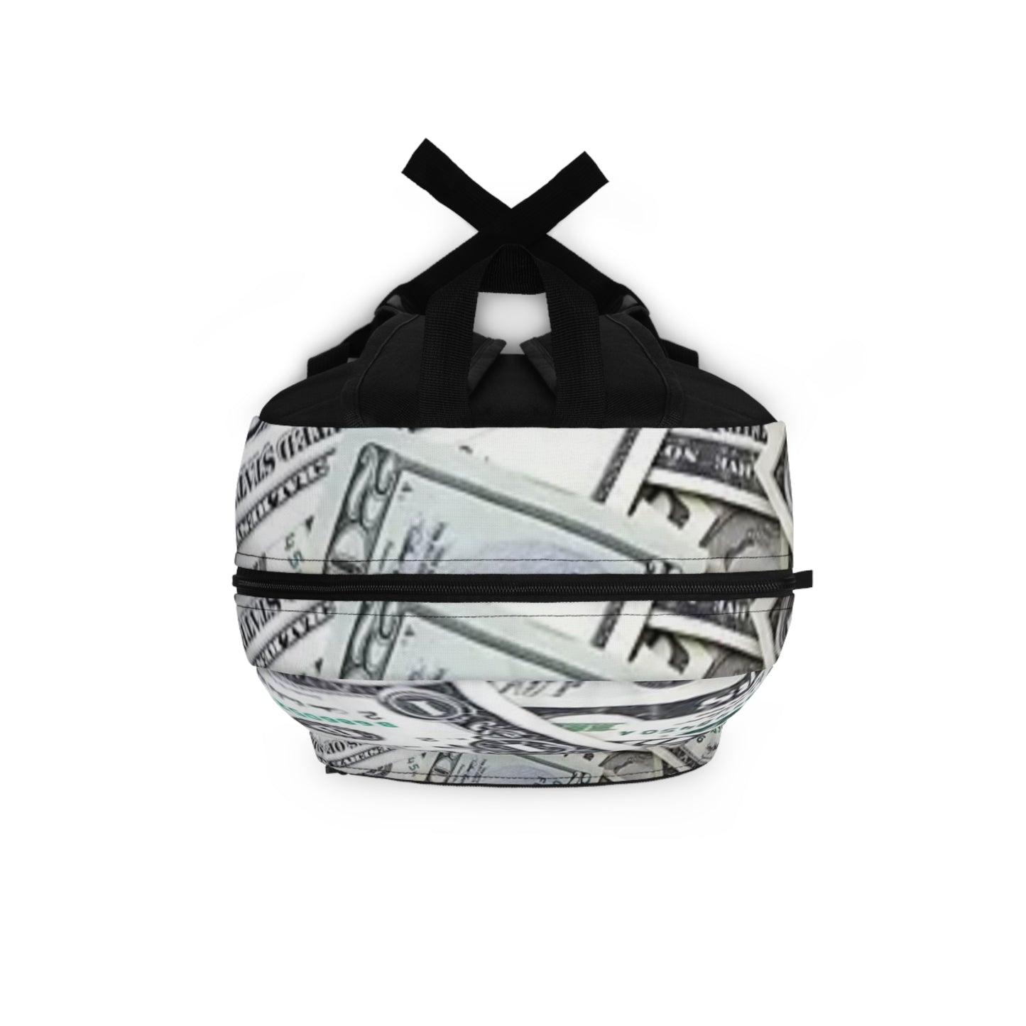 Money Print Backpack — Dollar Bill Pattern School & Travel Bag