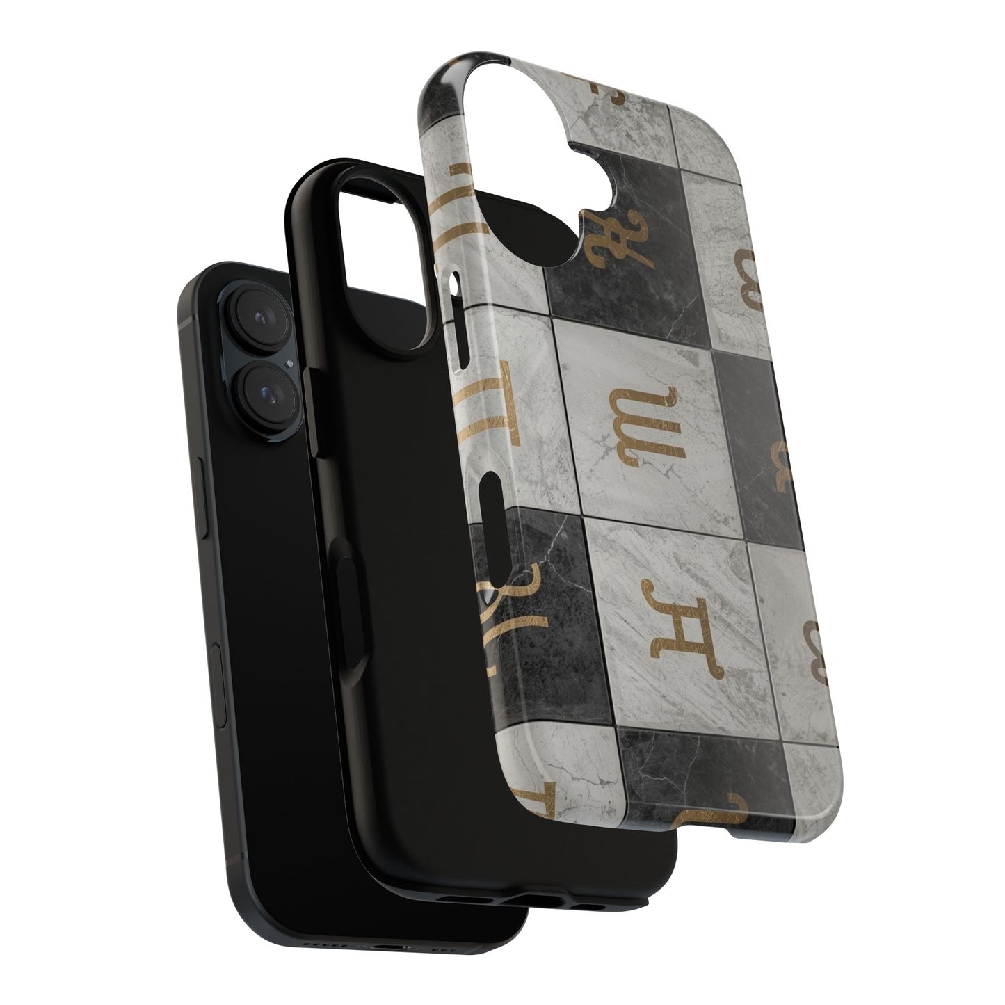 Marble Pattern Phone Case, Stylish Tough Cases, Unique Mobile Accessory, Gift for Tech Lovers, Elegant Design