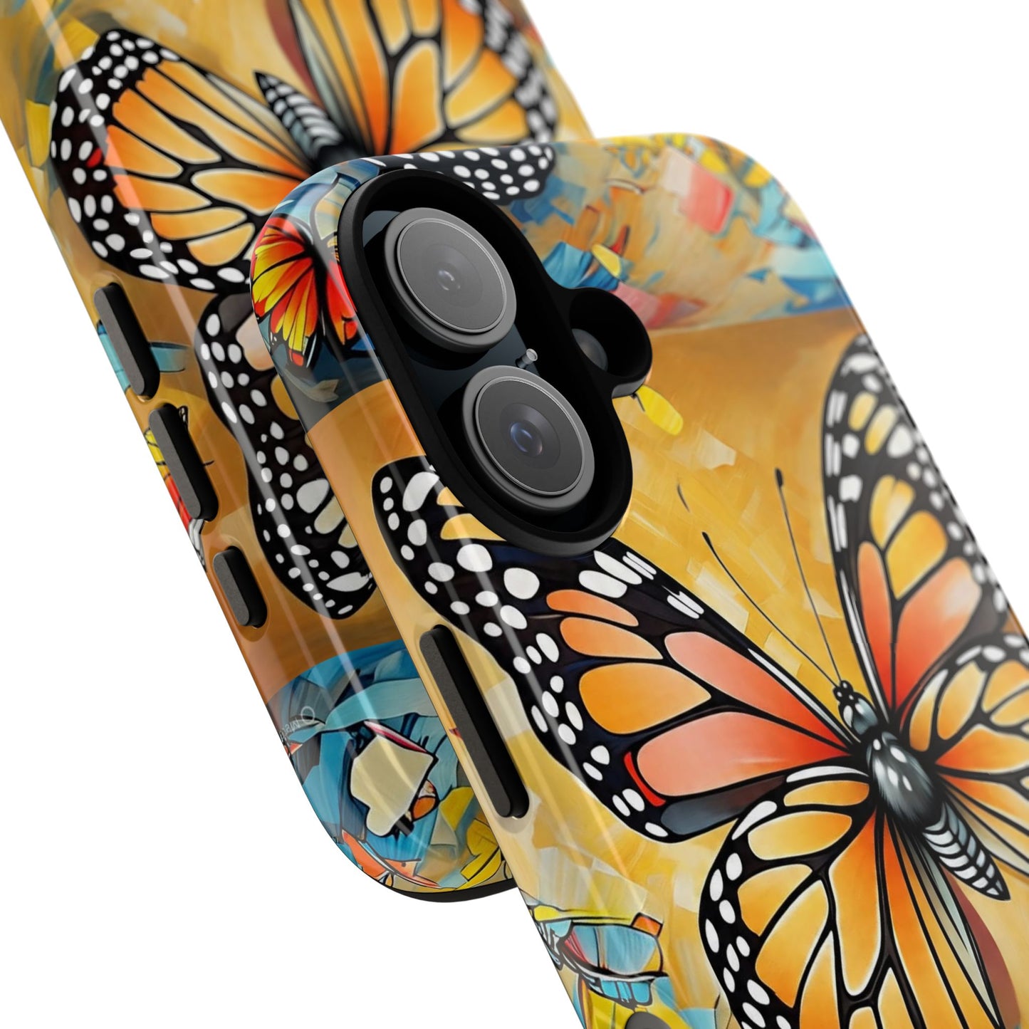 Monarch Butterfly Phone Case, Tough Cases, Floral Phone Cover, Butterfly Design, Gift for Nature Lovers