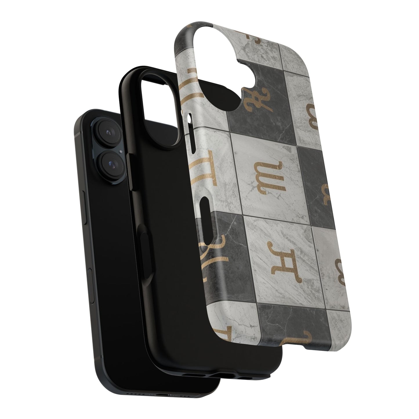 Marble Pattern Phone Case, Stylish Tough Cases, Unique Mobile Accessory, Gift for Tech Lovers, Elegant Design