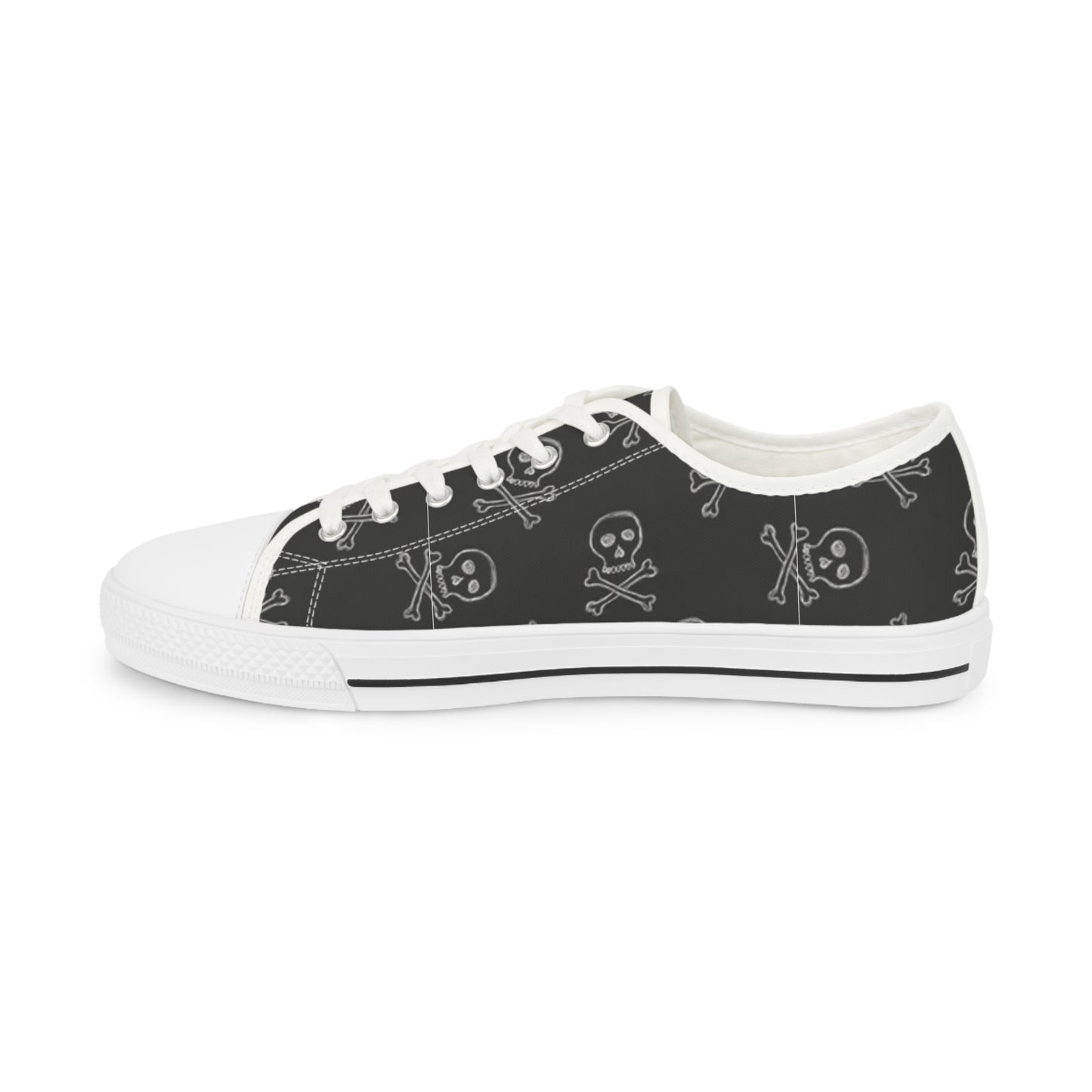 Skull and Crossbones Low Top Sneakers for Trendsetters