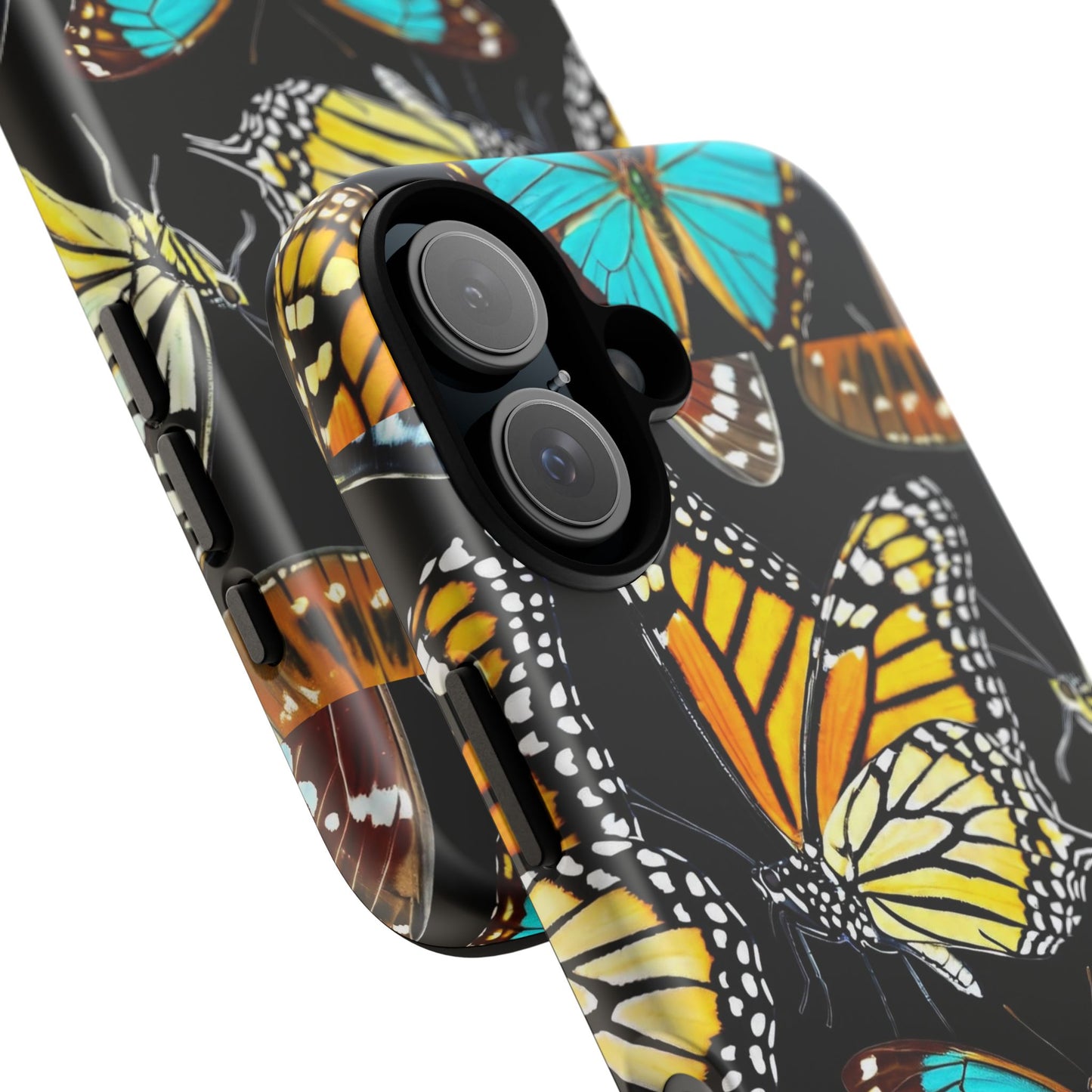 Butterfly Tough Phone Case, Colorful Butterfly Phone Cover, Stylish Phone Accessory, Gift for Nature Lovers, Floral Phone Case