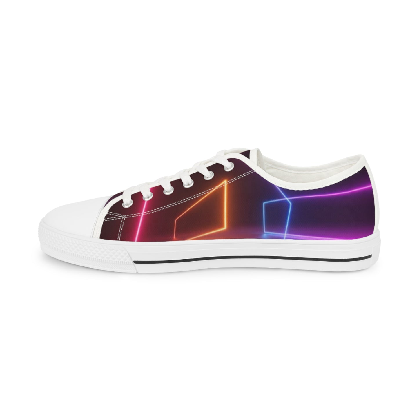Men's Low Top Neon Sneakers - Trendy Light-Up Style for Casual Vibes