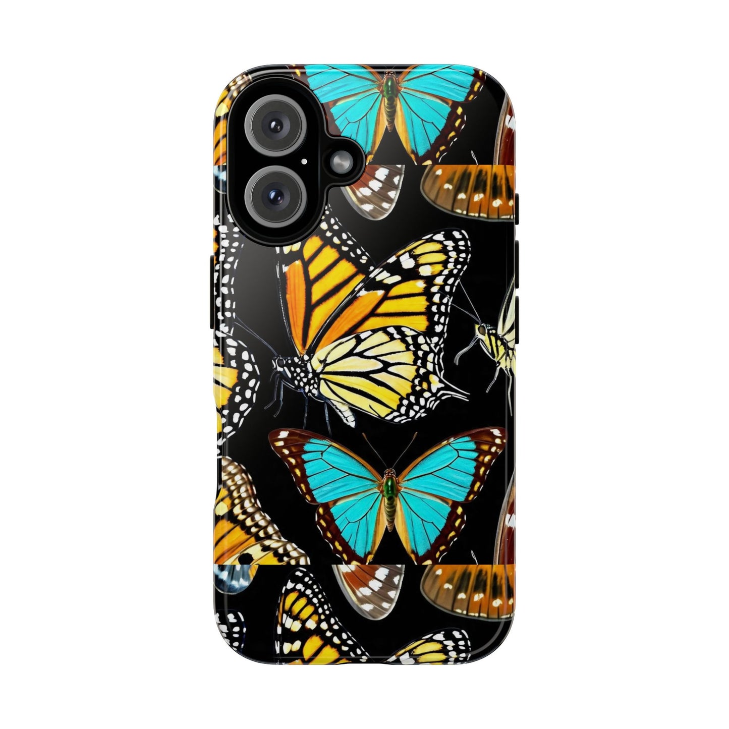 Butterfly Tough Phone Case, Colorful Butterfly Phone Cover, Stylish Phone Accessory, Gift for Nature Lovers, Floral Phone Case