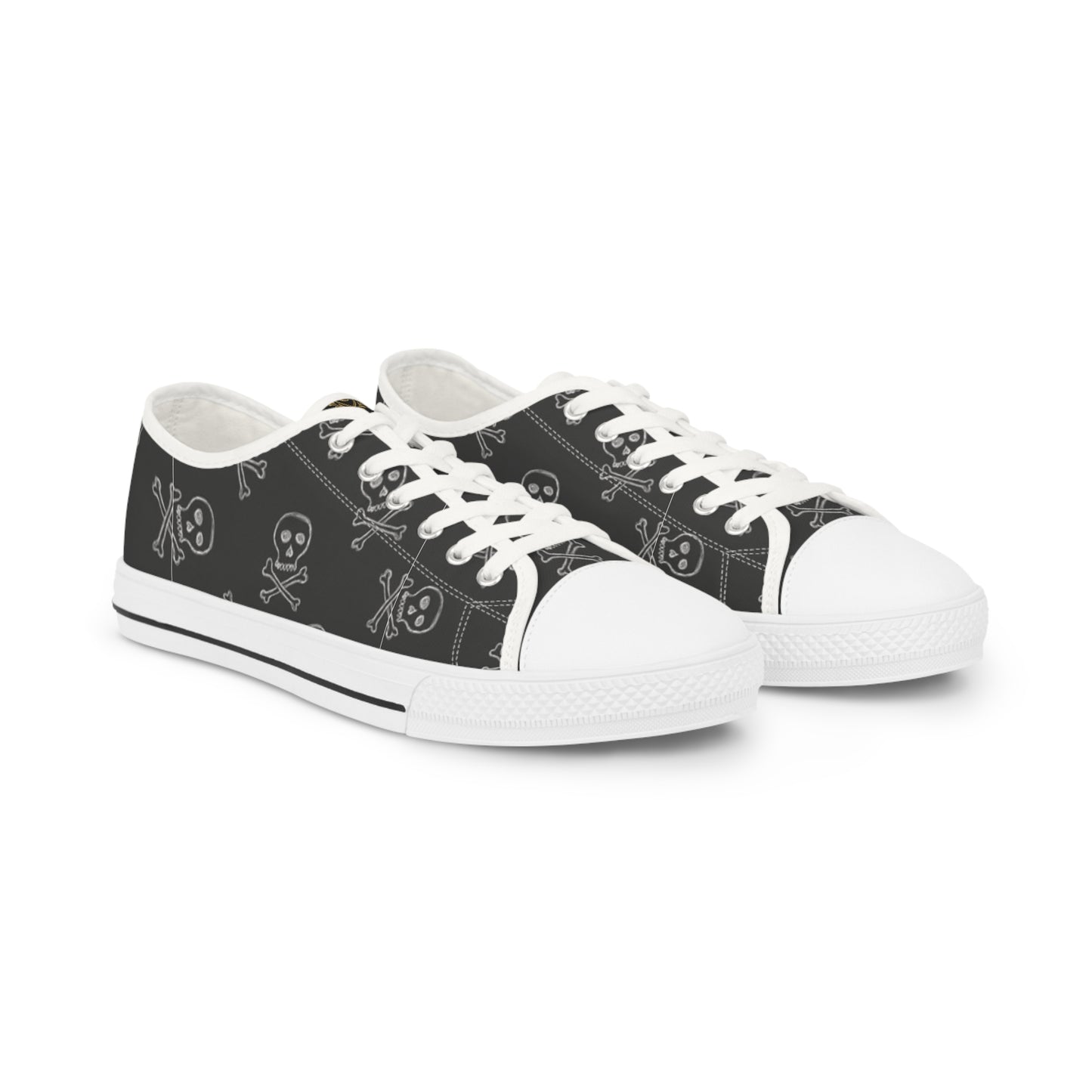 Skull and Crossbones Low Top Sneakers for Trendsetters