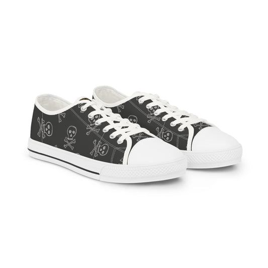 Skull and Crossbones Low Top Sneakers for Trendsetters