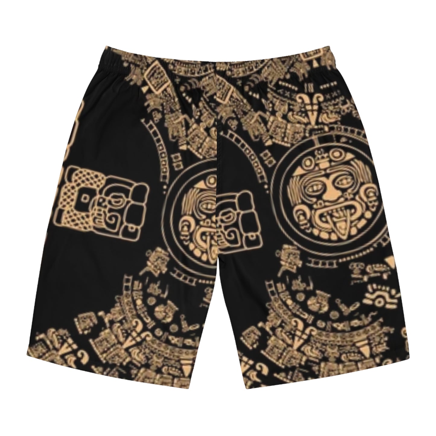 Stylish Men's AOP Board Shorts with Bold Tribal Design