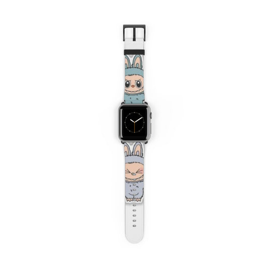 Cute Bunny Character Watch Band – Pastel Kawaii Animal Strap for Apple Watch
