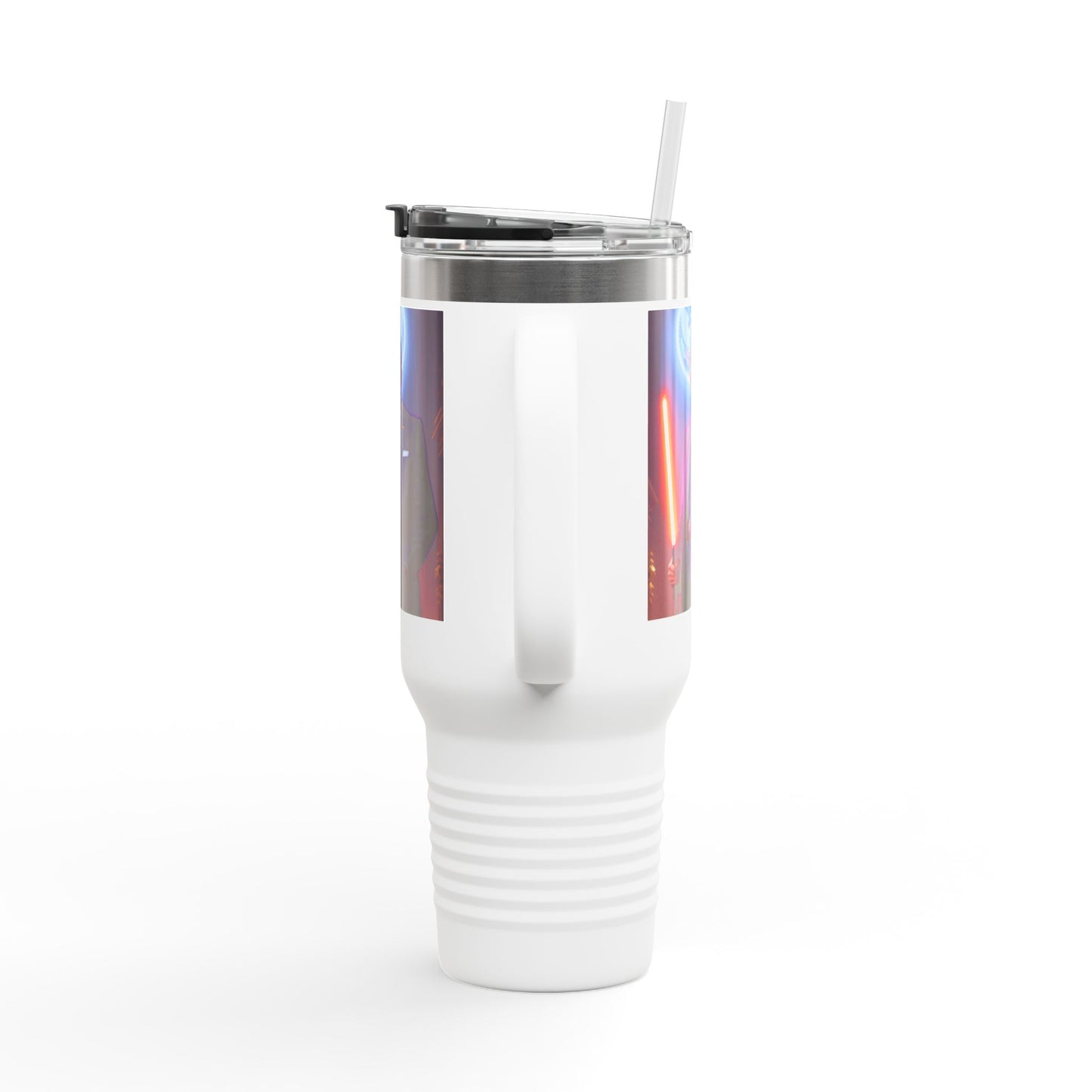 Star Wars Inspired Insulated Travel Mug, 40oz - Perfect for Fans, Gifts for Geeks, Coffee Lovers, Birthday, Events, Light Saber Design