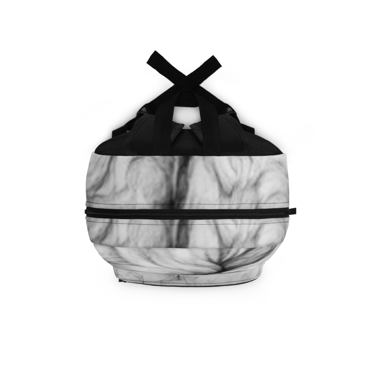 Monochrome Marble Ship Backpack – Nautical Smoke Art School Bag