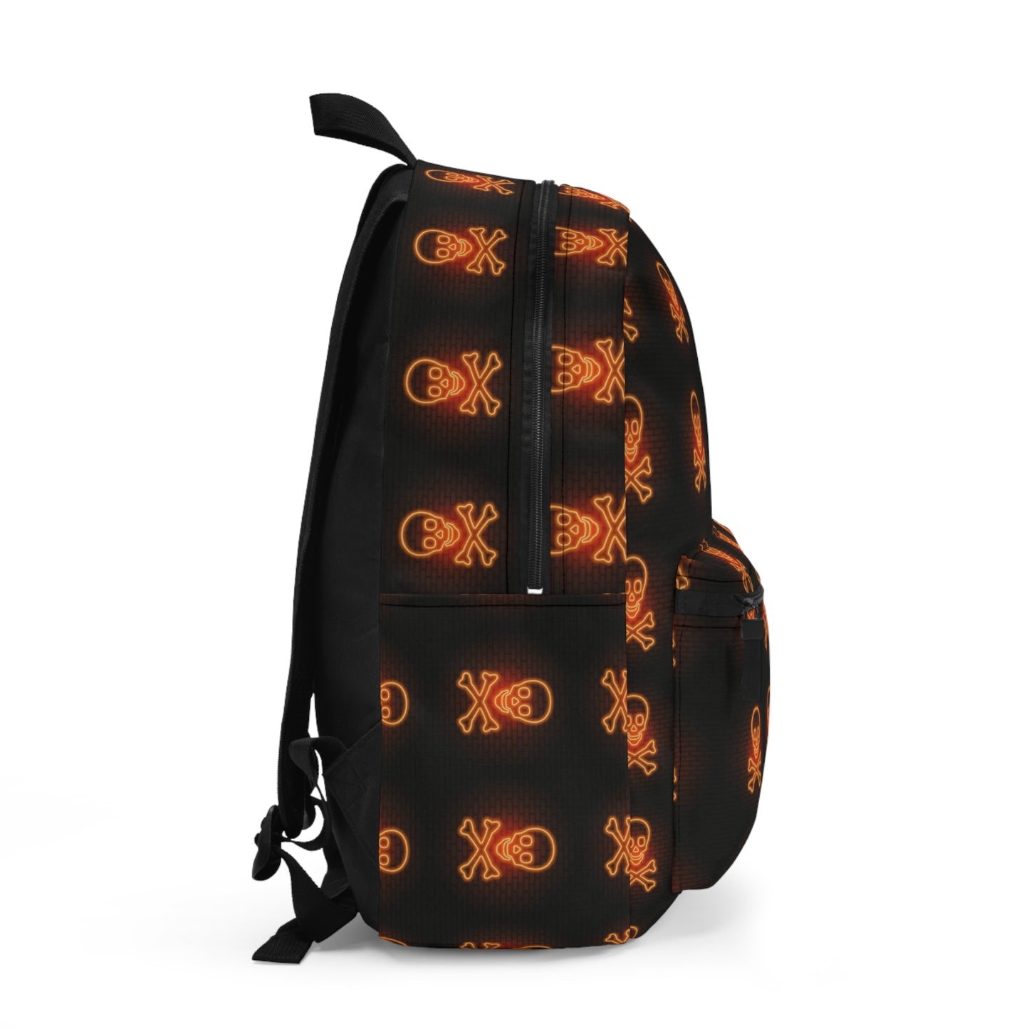 Gothic Skull Print Backpack - Trendy and Edgy School Bag