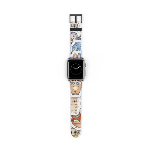Cartoon Sushi Watch Band — Cute Japanese Food Pattern Apple Watch Strap