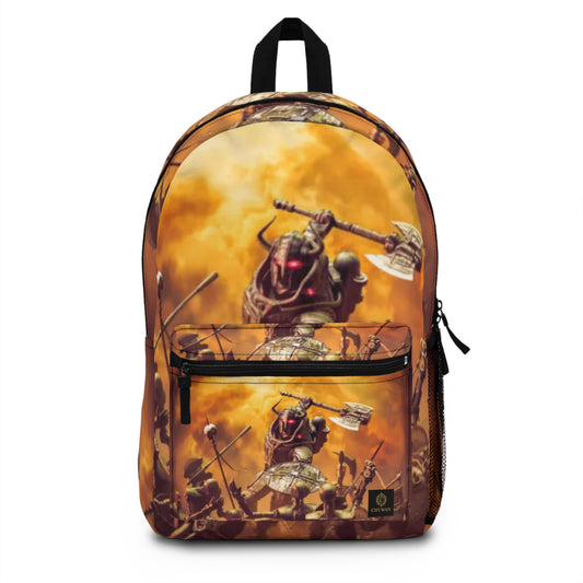 Viking Warrior Backpack — Bold Norse Battle Scene School Bag