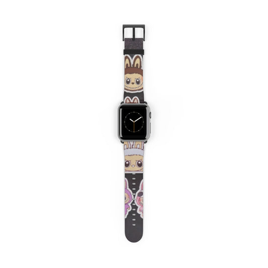 Cute Bunny Doll Apple Watch Band — Kawaii Character Pattern Fitbit Strap