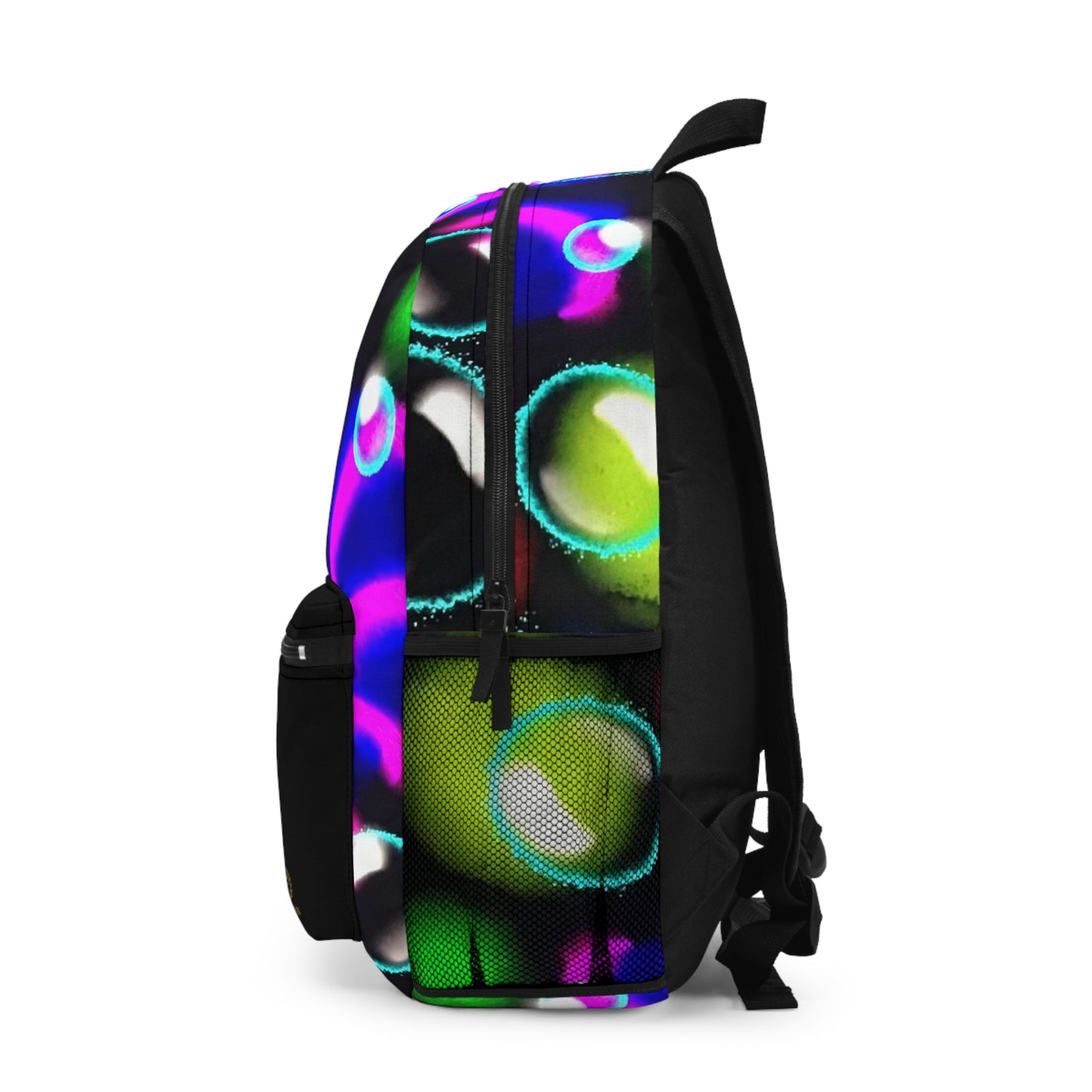 Vibrant Bubble Print Backpack for Creative Souls