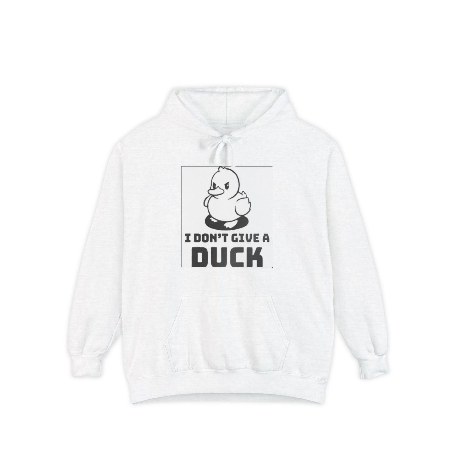 I Don't Give a Duck Hoodie — Funny Duck Graphic Pullover for Casual Wear