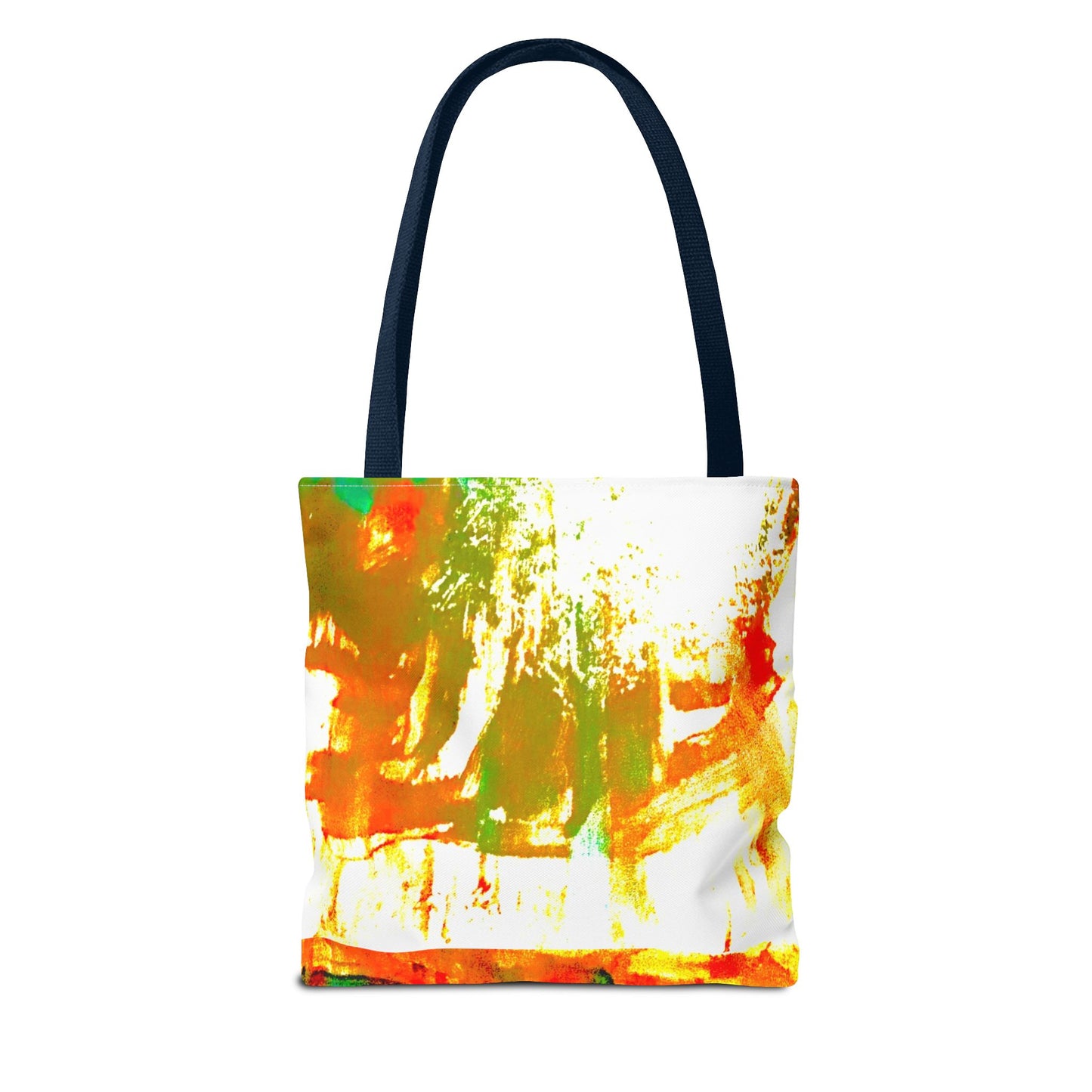 Abstract Face Art Tote Bag — Colorful Expressionist Portrait Design