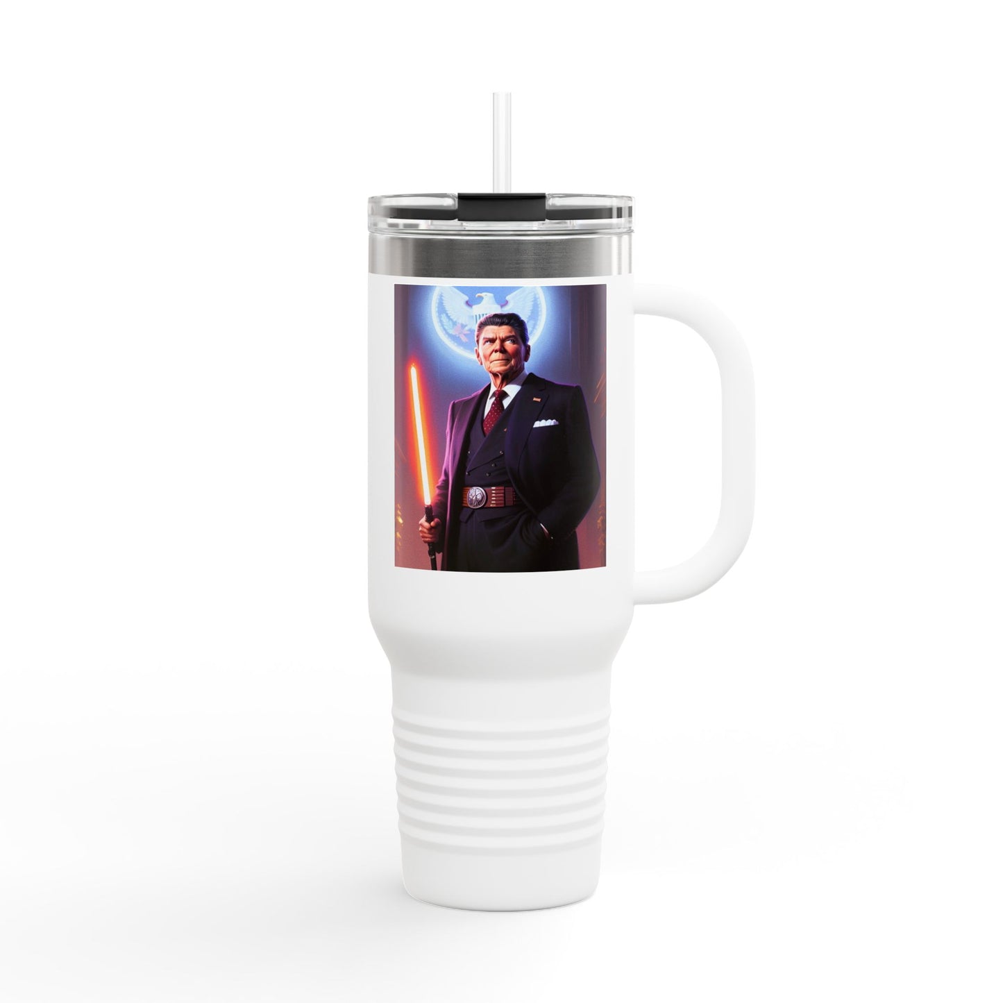 Star Wars Inspired Insulated Travel Mug, 40oz - Perfect for Fans, Gifts for Geeks, Coffee Lovers, Birthday, Events, Light Saber Design