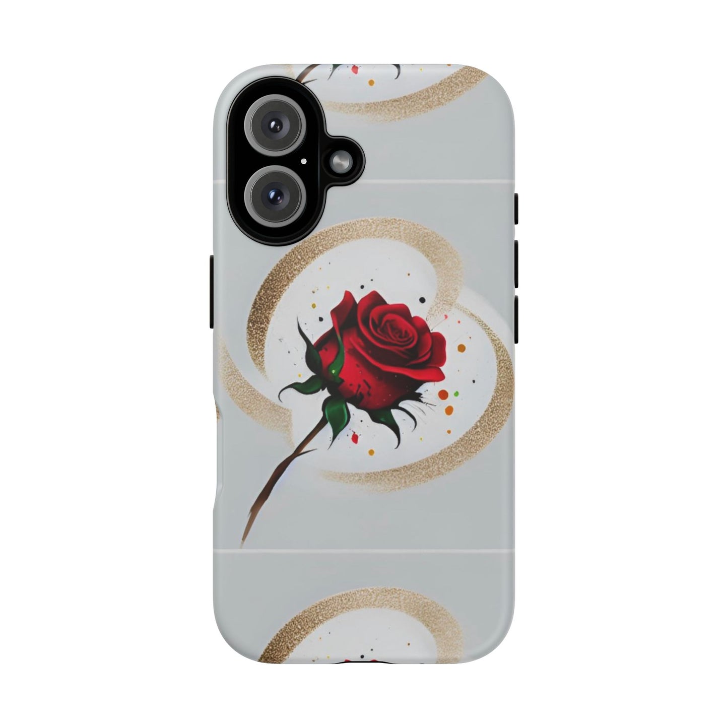 Rose Heart Phone Case | Tough Cases | Floral Gift for Her, Stylish Mobile Cover, Cute Rose Design, Trendy Tech Accessories