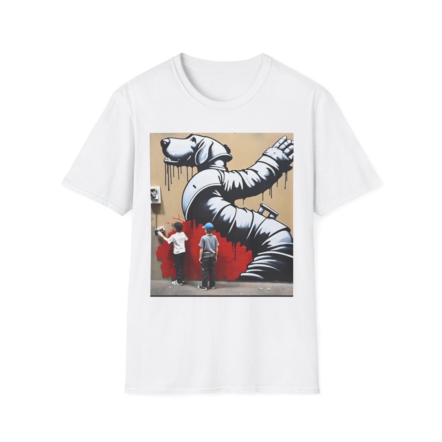 Astronaut Street Art T-Shirt — Urban Graffiti Print