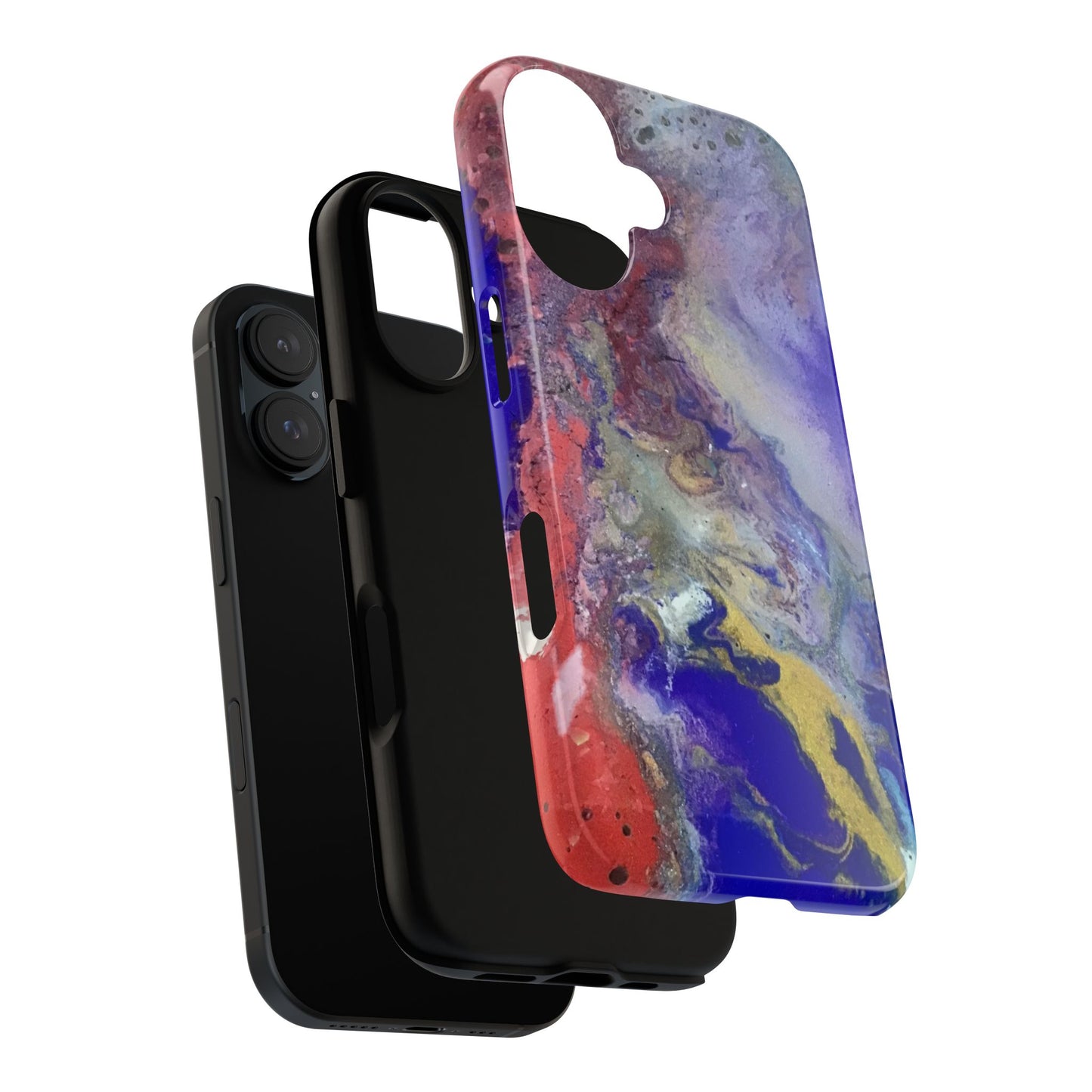 Colorful Marble Phone Case, Tough Cases for iPhone, Unique Protective Cover, Stylish Tech Accessory, Gift for Her/Him, Custom Phone [...]