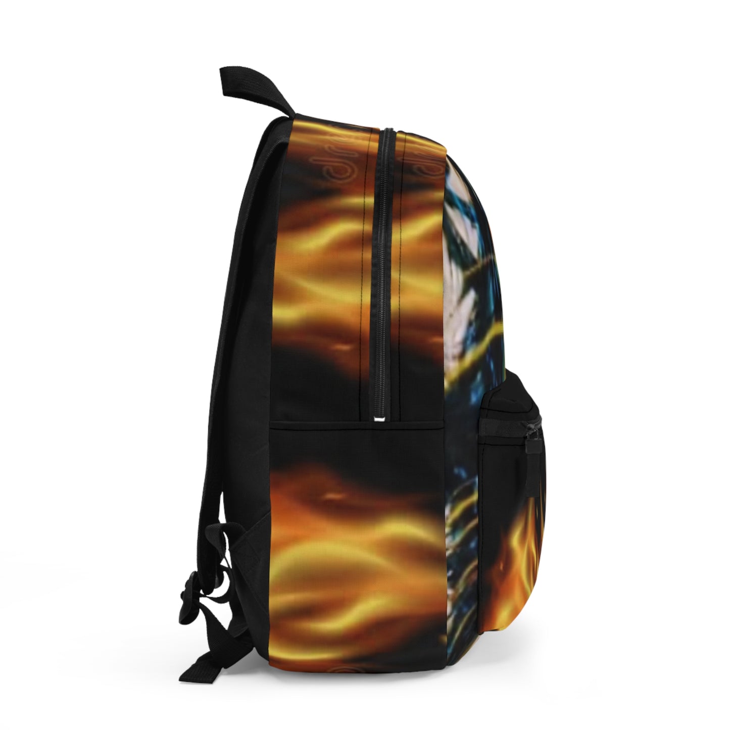 Fiery Fantasy Backpack with Bold Graphic Design