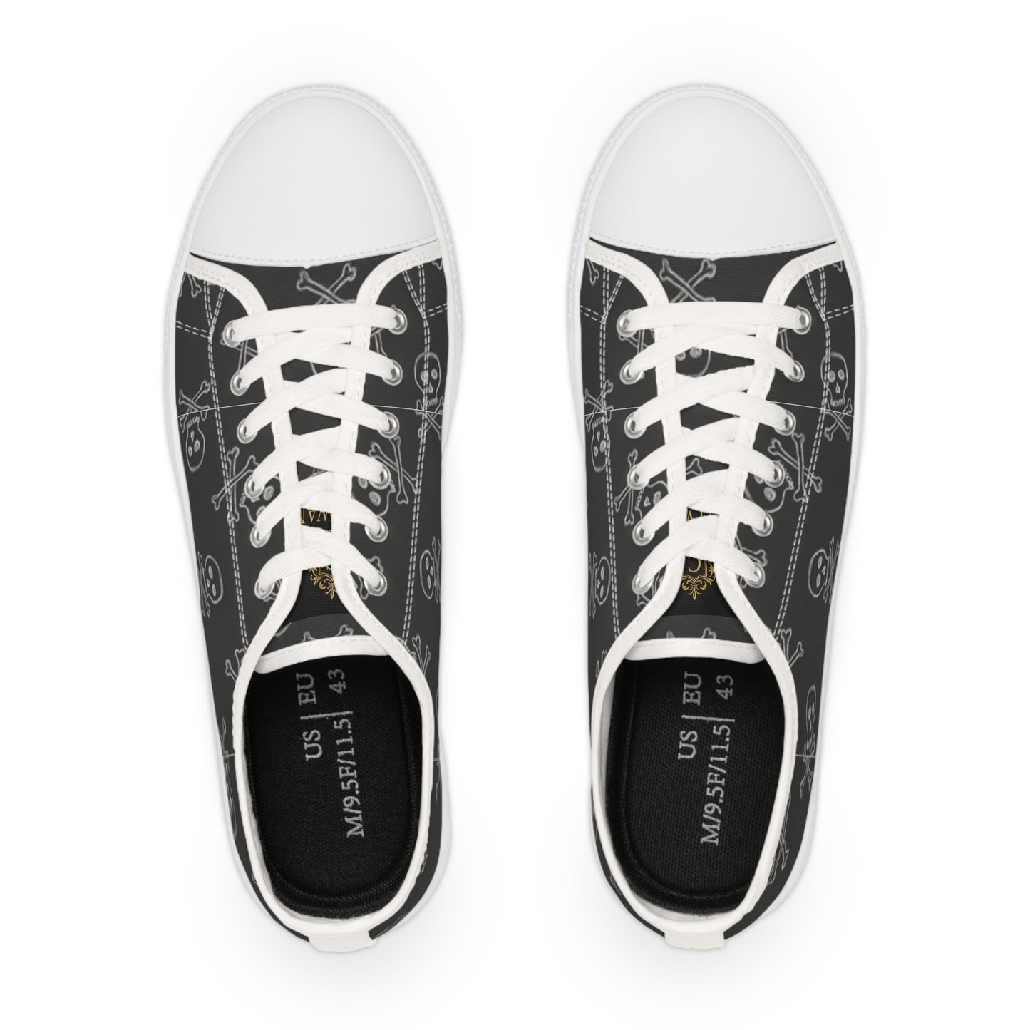 Skull and Crossbones Low Top Sneakers for Trendsetters