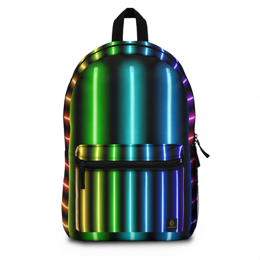 Vibrant Striped Backpack for Adventurers & Students
