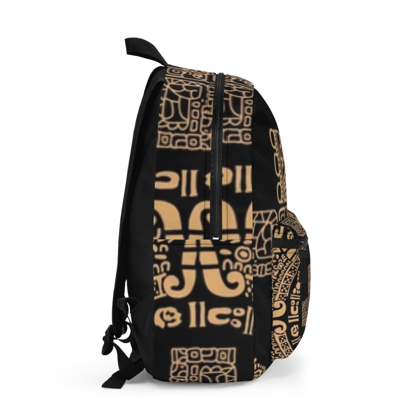 Vintage-Inspired Artist's Backpack with Intricate Patterns