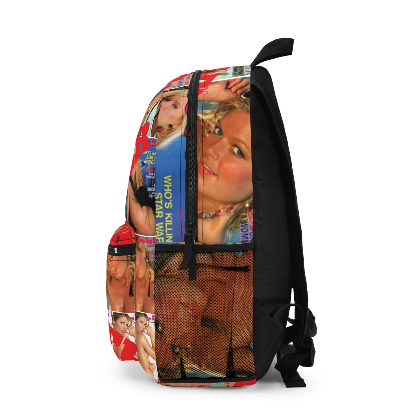 Hustler Magazine Collage Backpack - Retro Pinup Cover Print