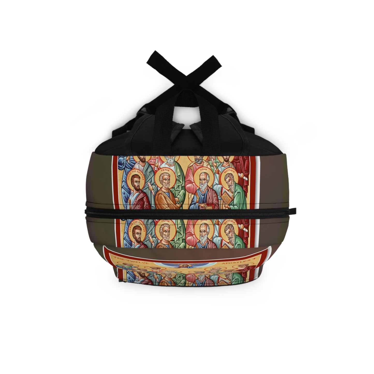 Iconic Twelve Apostles Backpack — Christian Religious Art School Bag