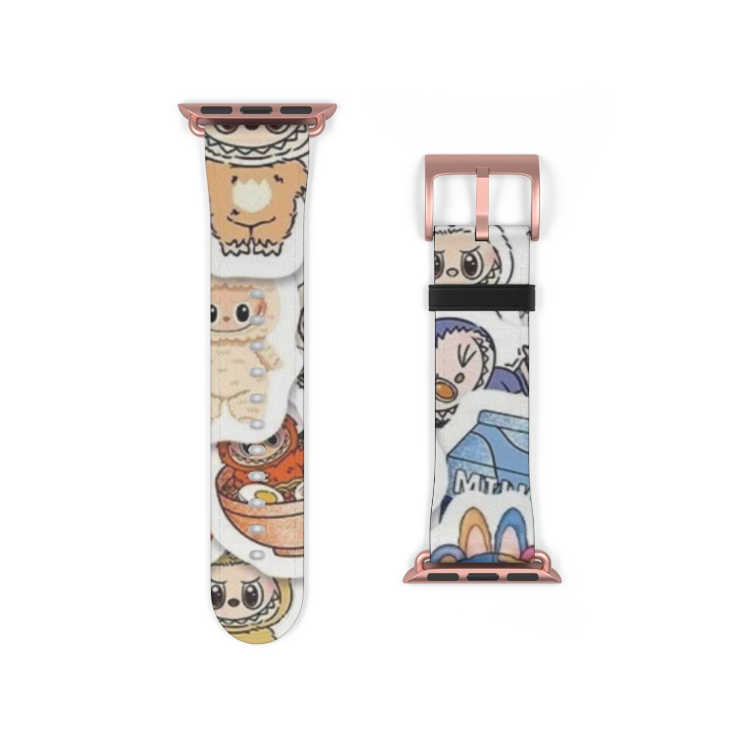 Cartoon Sushi Watch Band — Cute Japanese Food Pattern Apple Watch Strap