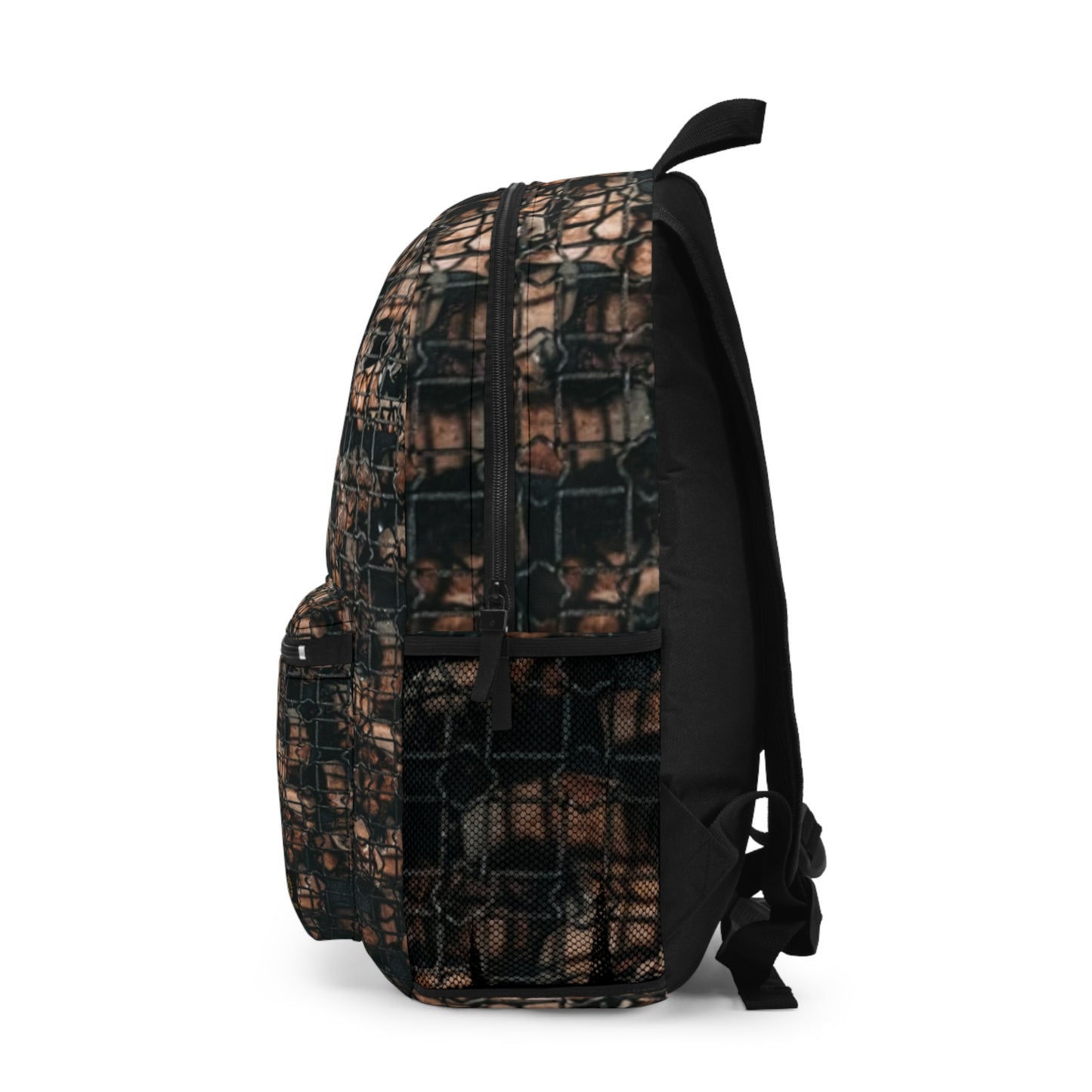 Skull Pattern Backpack — Gothic Grunge Daypack for School & Travel