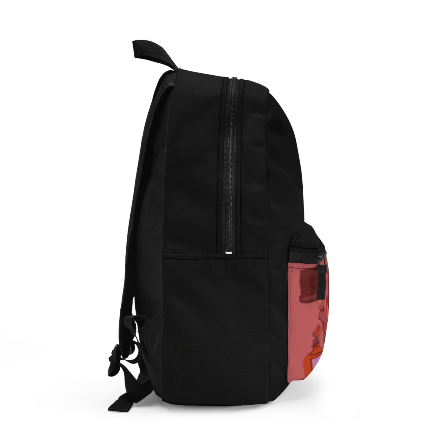 Pink Aesthetic Backpack — Cute Collage Front Pocket Bag