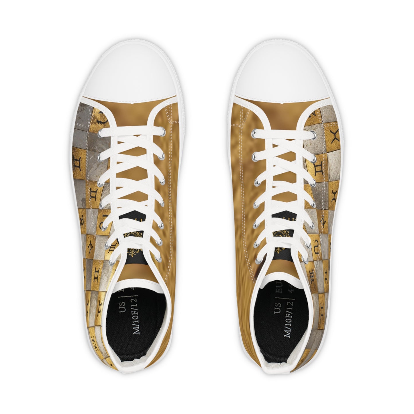 Chic High Top Sneakers with Stylish Zodiac Design