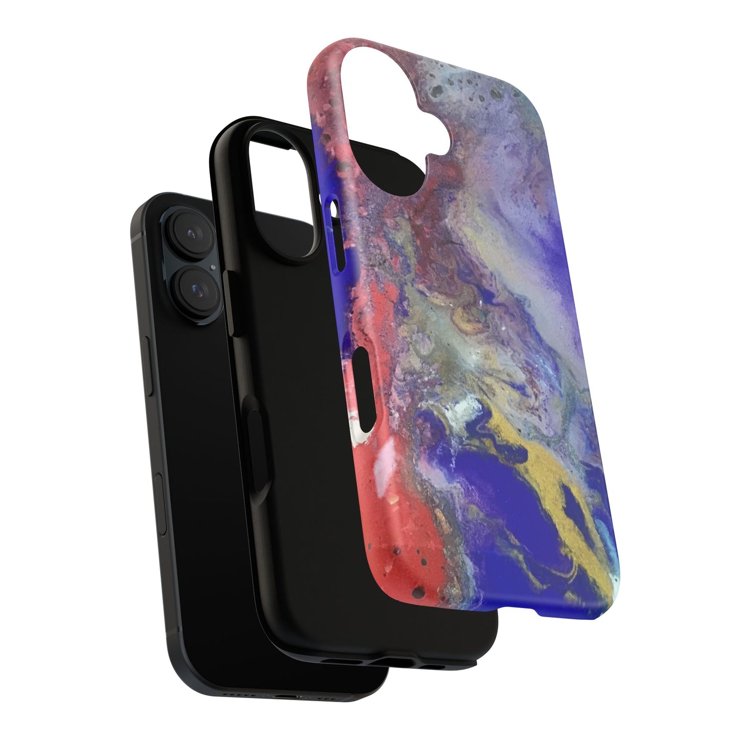 Colorful Marble Phone Case, Tough Cases for iPhone, Unique Protective Cover, Stylish Tech Accessory, Gift for Her/Him, Custom Phone [...]