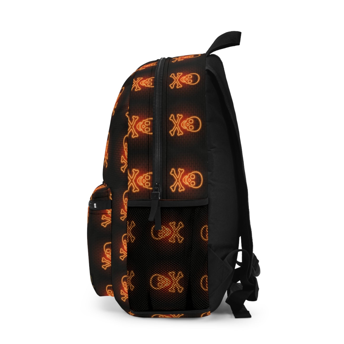 Gothic Skull Print Backpack - Trendy and Edgy School Bag