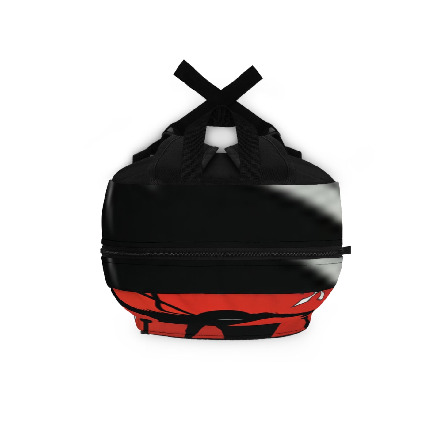 Ninja Silhouette Red Backpack – Stealth Action School Bag