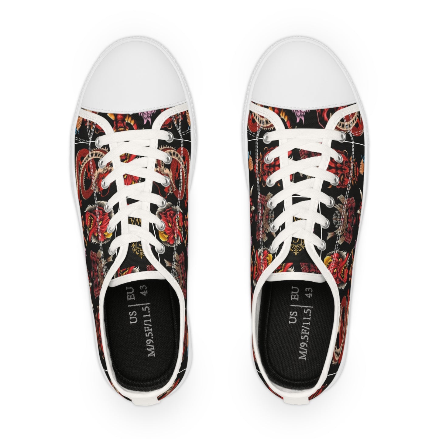 Stylish Men's Low Top Sneakers with Vibrant Design