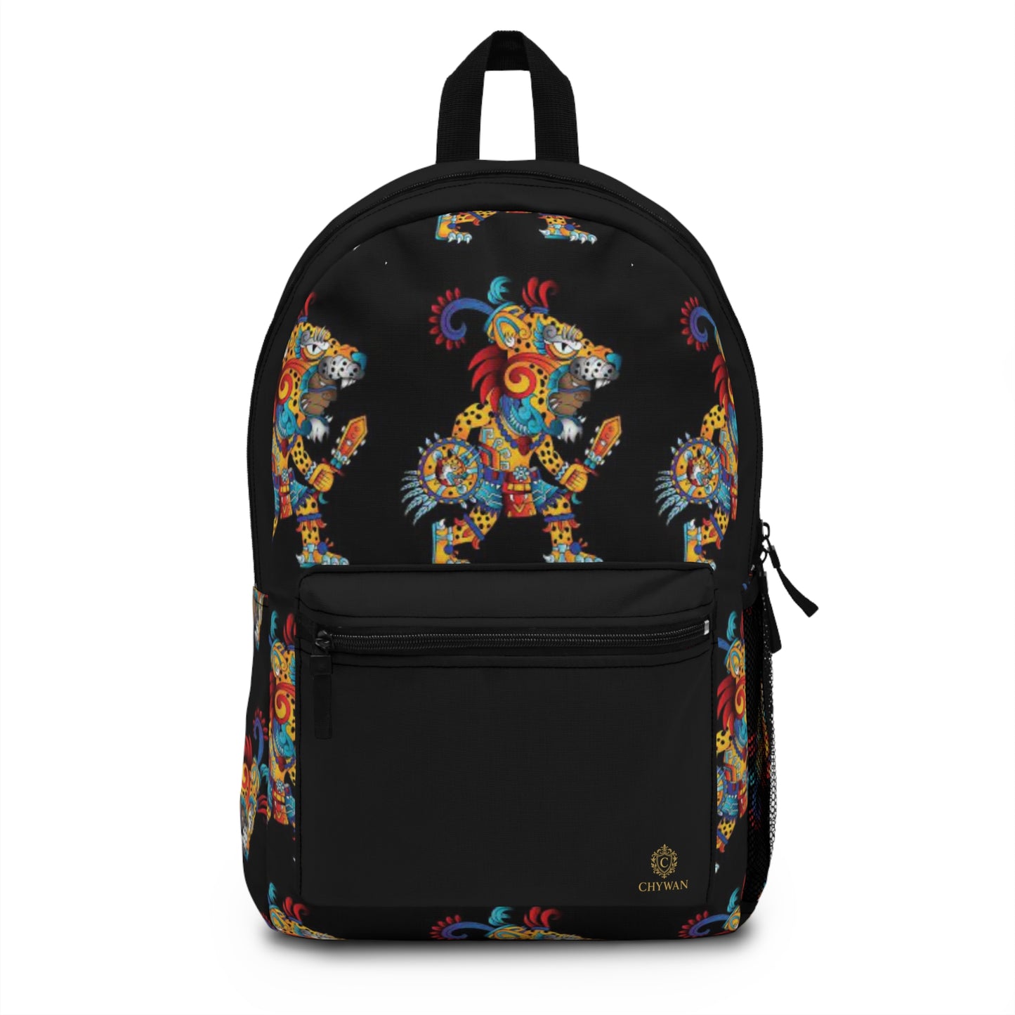Vibrant Lion Print Backpack for Adventurers