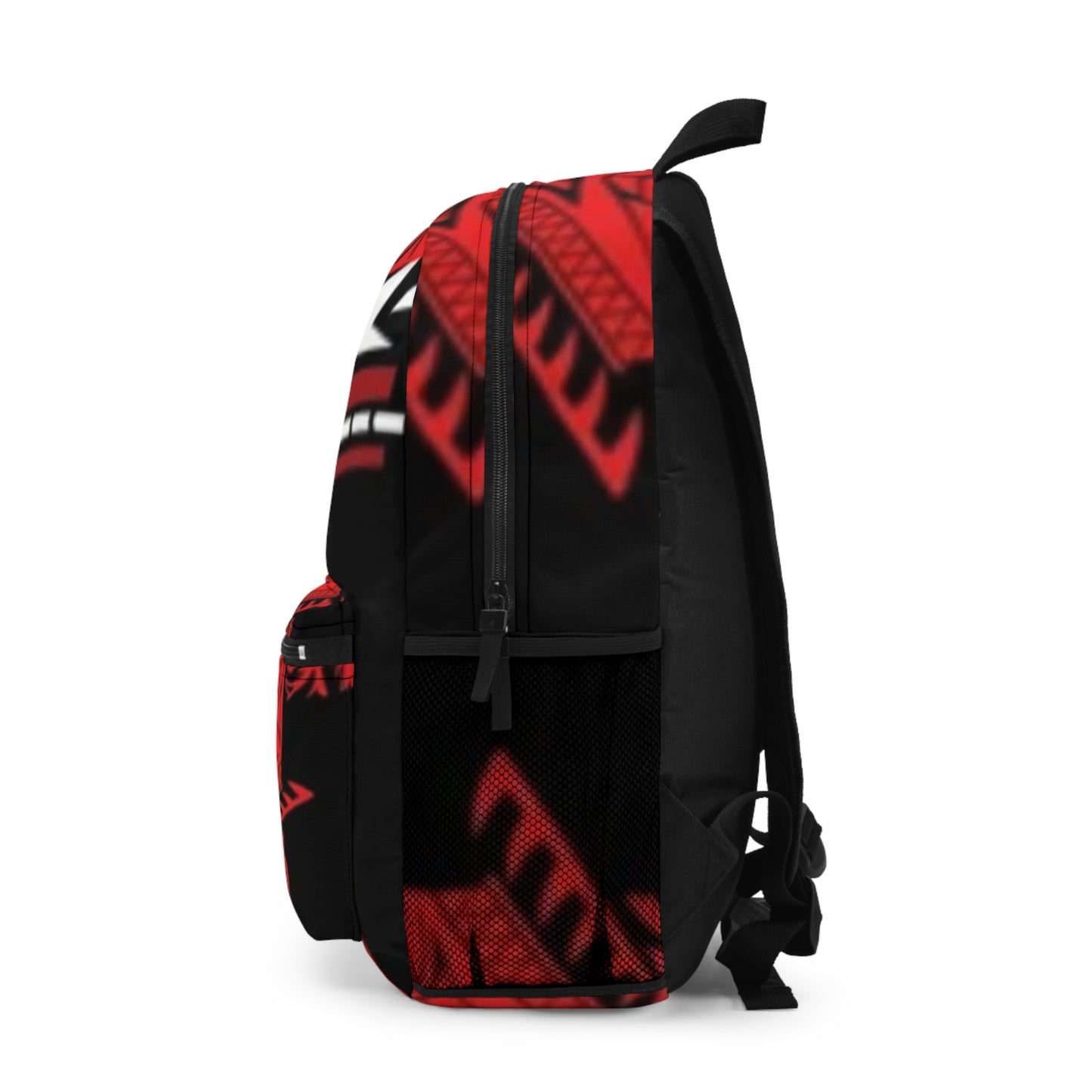 Red Tribal Pattern Backpack — Bold Polynesian-Inspired School & Travel Bag
