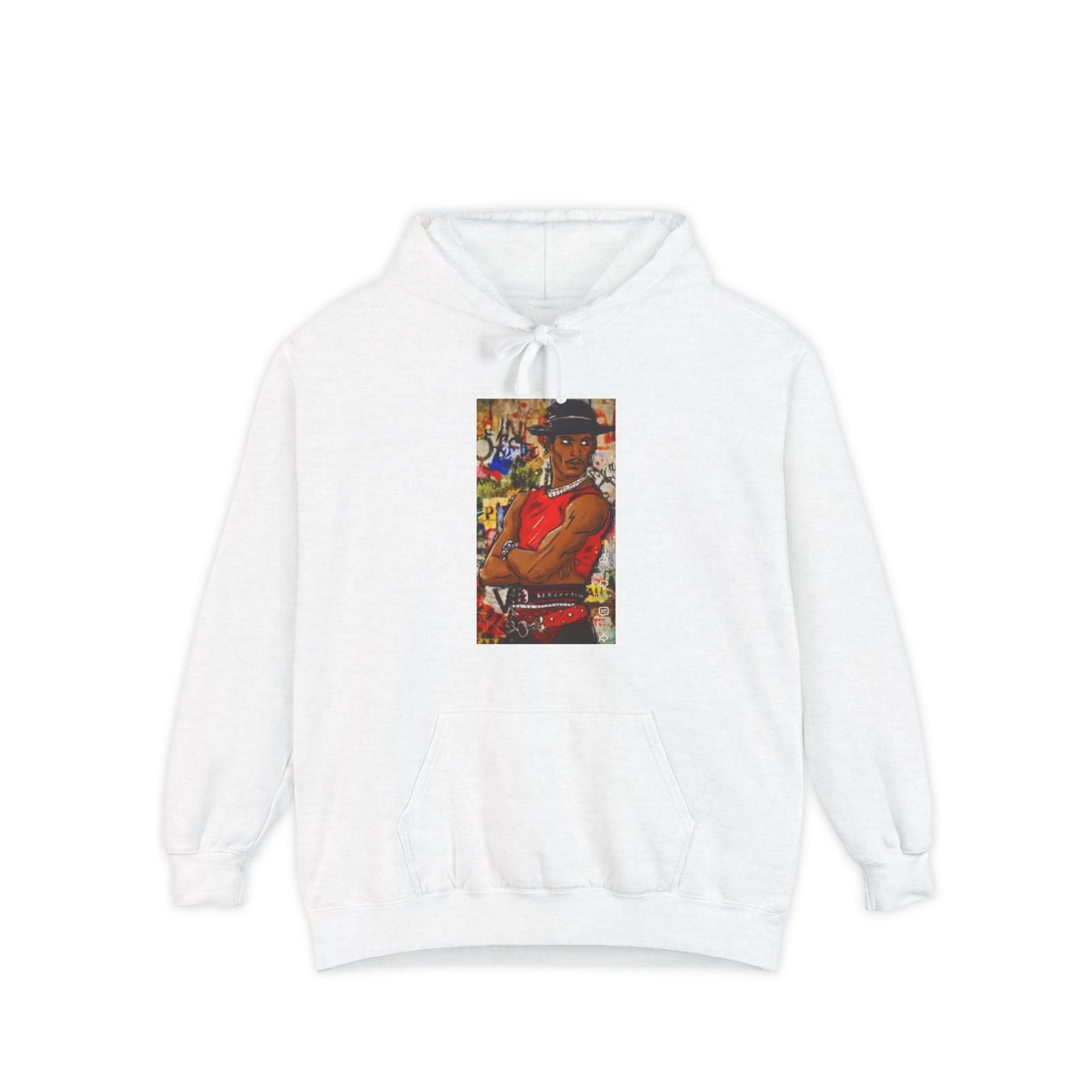 Retro Urban Portrait Hoodie — Colorful Street Art Graphic