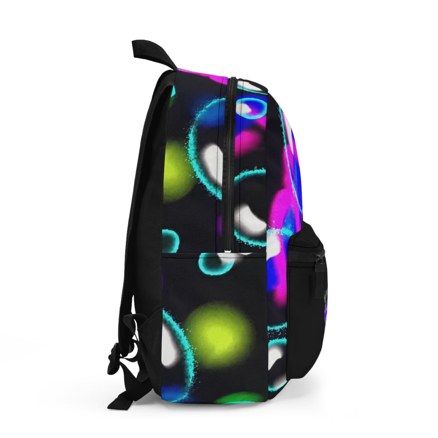Vibrant Bubble Print Backpack for Creative Souls