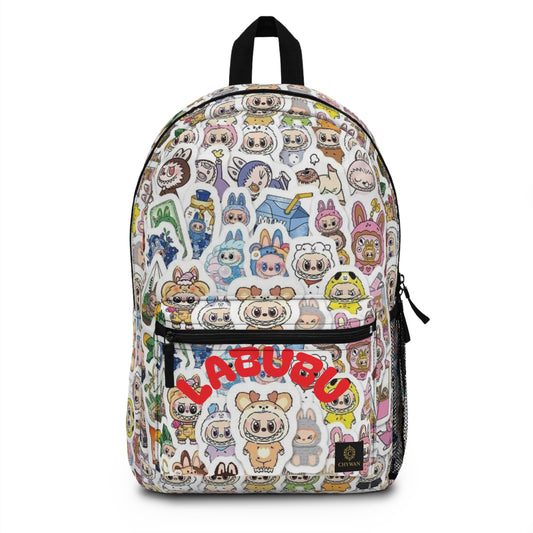 Cute Animal Adventure Backpack with LABUBU Design