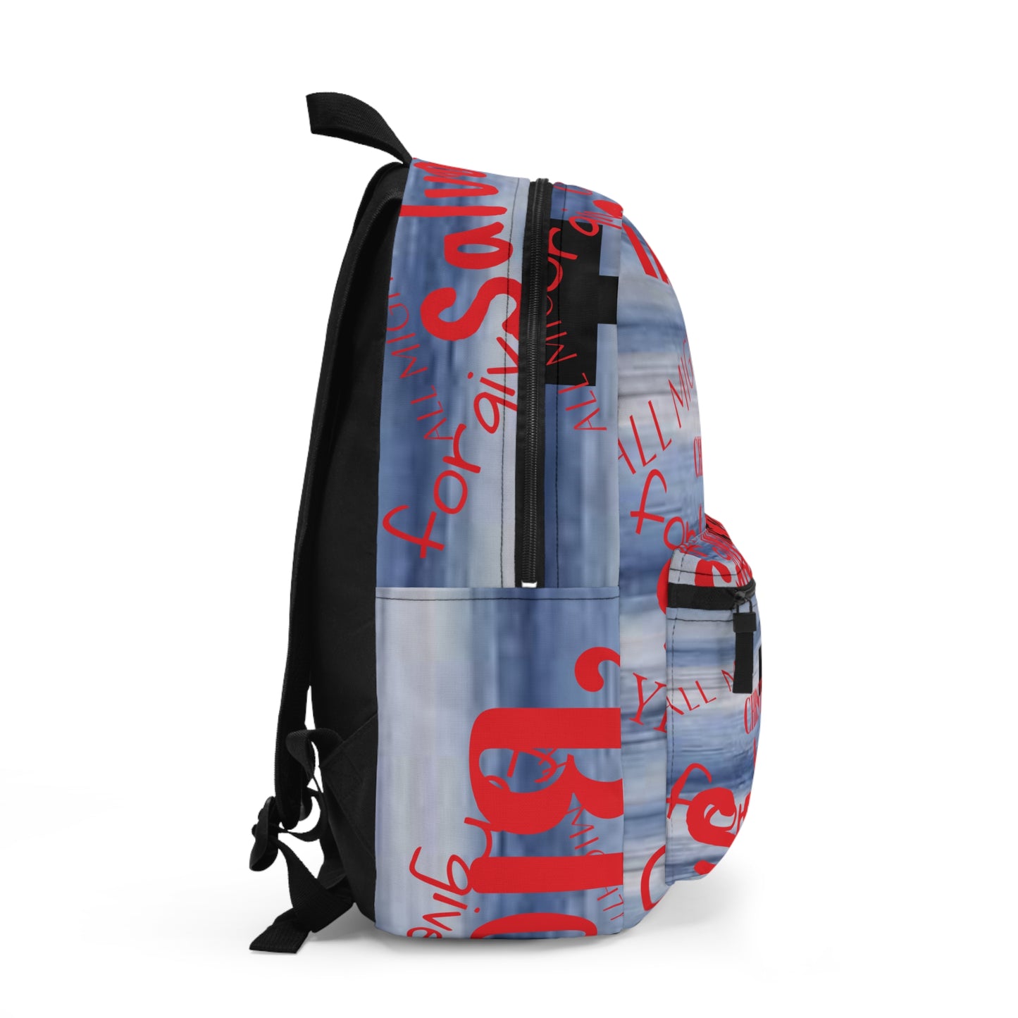 Christian Cross Backpack – Faith-Inspired School & Everyday Bag ("Christ" Text)